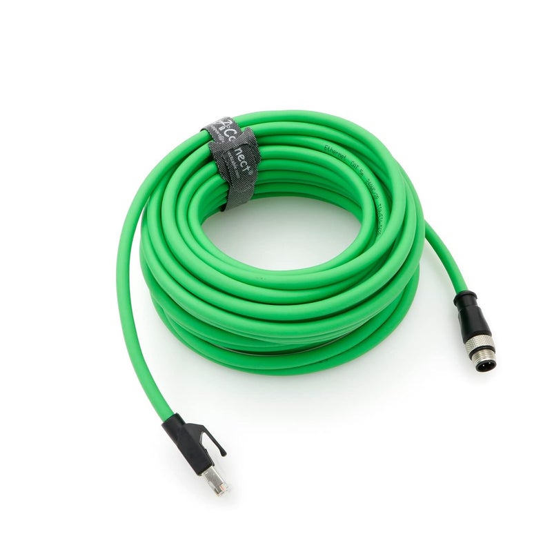 AConnect D-Code Cable M12 4 Pin Male to RJ45 Male Cat5e High Flexible Waterproof Ethernet Shielded Cable Industrial for Industrial Camera 33Ft/10M - Image 5